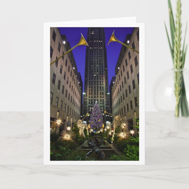 Cartes Pour Fêtes Annuelles Noël à New York (Devant)