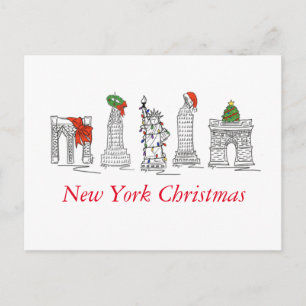 Cartes Pour Fêtes Annuelles Noël à New York