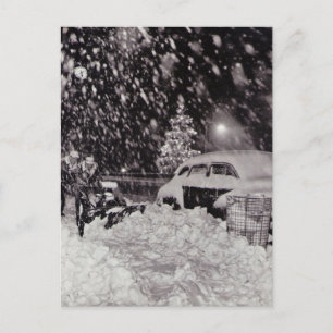 Cartes Pour Fêtes Annuelles Noël à New York City Vintage années 1950