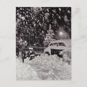 Cartes Pour Fêtes Annuelles Noël à New York Vintage années 1950