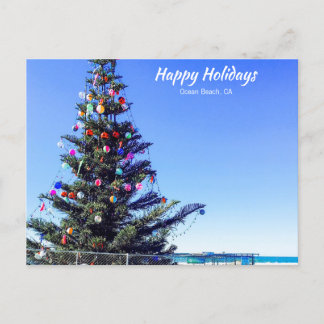 Cartes Pour Fêtes Annuelles Noël à Ocean Beach, Californie