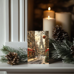 Cartes Pour Fêtes Annuelles Noël à Paris : Boulevard de la Tour Eiffel
