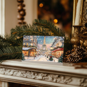 Cartes Pour Fêtes Annuelles Noël à Paris : Tour Eiffel Wonderland