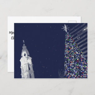 Cartes Pour Fêtes Annuelles Noël à Philadelphie avec texte personnalisable
