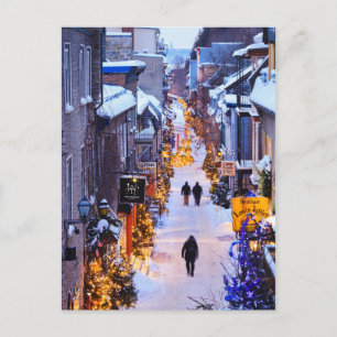 Cartes Pour Fêtes Annuelles Noël À Quartier Petit Champlain (Québec)