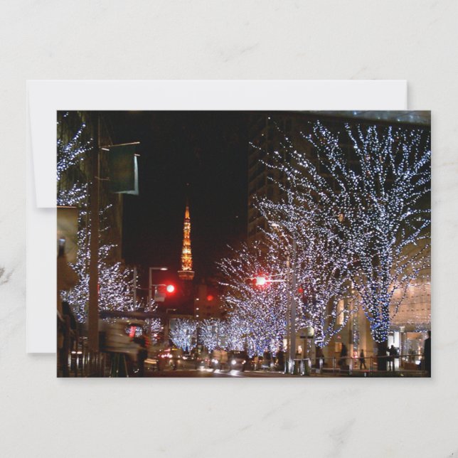 Cartes Pour Fêtes Annuelles Noël à Tokyo, Japon (Devant)