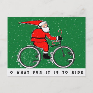Cartes Pour Fêtes Annuelles Noël à vélo