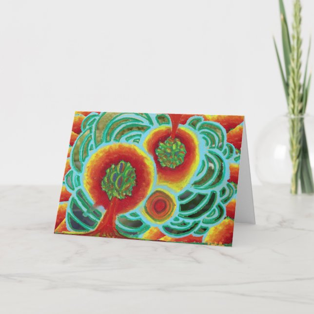 Cartes Pour Fêtes Annuelles Noël Abstrait (Devant)