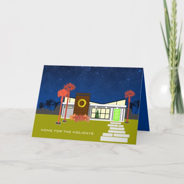 Cartes Pour Fêtes Annuelles Noël - Accueil pour les Fêtes (Devant)