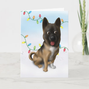 Cartes Pour Fêtes Annuelles Noël Akita