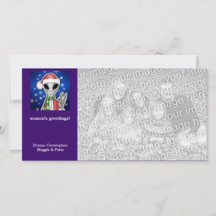 Cartes Pour Fêtes Annuelles Noël Alien père Noël