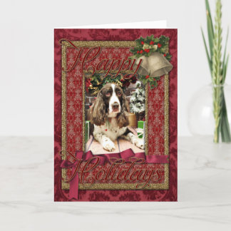 Cartes Pour Fêtes Annuelles Noël - Anglais Springer Spaniel - Logan