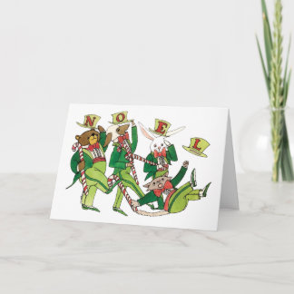 Cartes Pour Fêtes Annuelles Noel Animaux de Noël