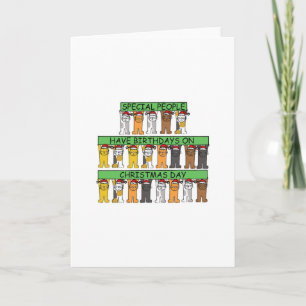 Cartes Pour Fêtes Annuelles Noël Anniversaire 25 décembre