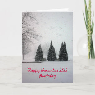 Cartes Pour Fêtes Annuelles Noël Anniversaire 6 - Doux neige