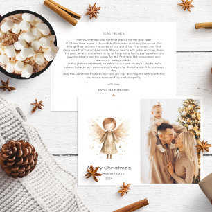 Cartes Pour Fêtes Annuelles Noël Annual Family Review Cute Boho BabyAngel
