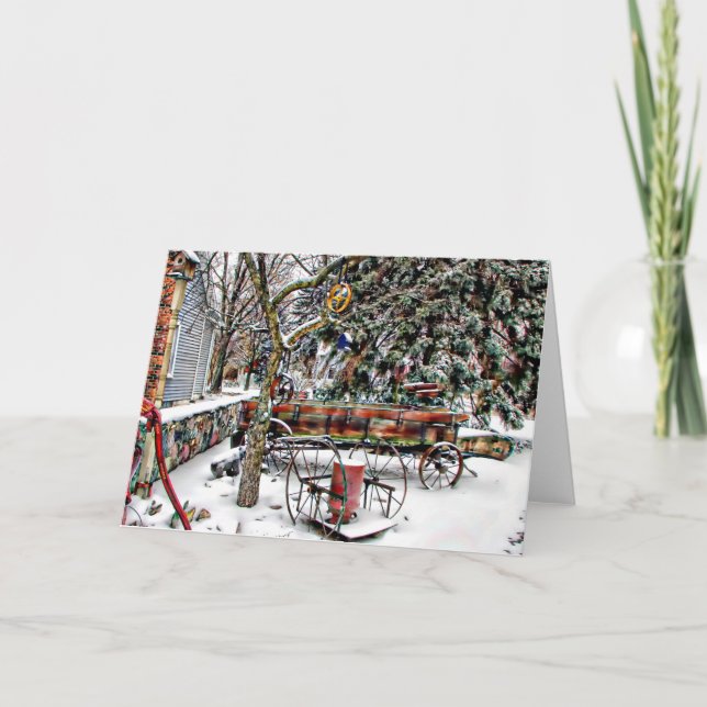 Cartes Pour Fêtes Annuelles Noël antique (Devant)