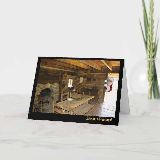 Cartes Pour Fêtes Annuelles Noël appalachien dans la cuisine (Devant)