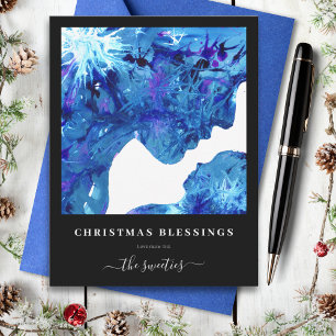 Cartes Pour Fêtes Annuelles Noël aquarelle abstrait moderne de la Nativité