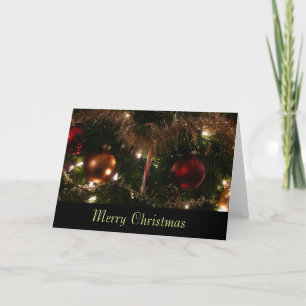Cartes Pour Fêtes Annuelles Noël Arbre II Fête Personnalisée (Vierge à l'intér
