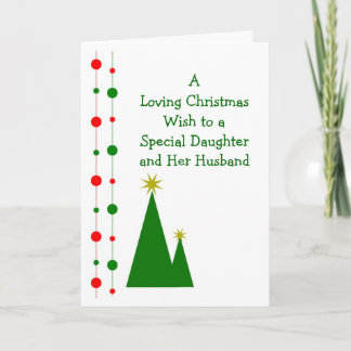 Cartes Pour Fêtes Annuelles Noël Arbres Fille Et Belle-Fille Noël