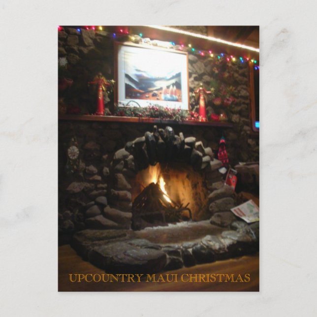 Cartes Pour Fêtes Annuelles Noël arrière-pays de Maui - customisé (Devant)