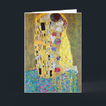 Cartes Pour Fêtes Annuelles Noël Art nouveau, le baiser de Gustav Klimt<br><div class="desc">Facile de customiser la carte de Noël, il suffit d'ajouter vos noms! The Kiss (original Der Kuss)(1907-1908) de Gustav Klimt (1862-1918) est probablement l'oeuvre la plus célèbre de Gustav Klimt. Il a commencé à y travailler en 1907 et c'est le point culminant de sa soi-disant "période d'or". The Kiss est...</div>