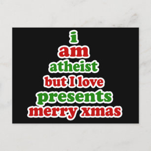 Cartes Pour Fêtes Annuelles Noël athée