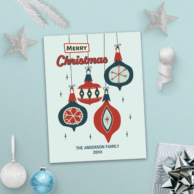 Cartes Pour Fêtes Annuelles Noël atomique du milieu du siècle (Créateur téléchargé)