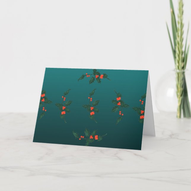 Cartes Pour Fêtes Annuelles Noël au gui  (Devant)