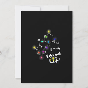 Cartes Pour Fêtes Annuelles Noël au Kétamine Let's Get Lit