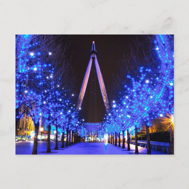 Cartes Pour Fêtes Annuelles Noël au London Eye (Devant)