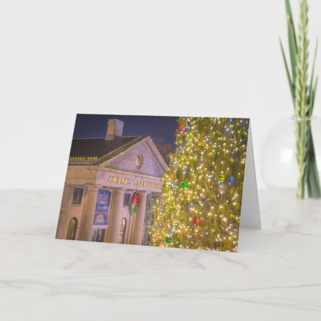 Cartes Pour Fêtes Annuelles Noël au Quincy Market (Devant)
