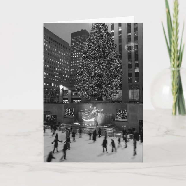 Cartes Pour Fêtes Annuelles Noël au Rockefeller Center (Devant)