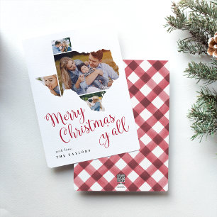 Cartes Pour Fêtes Annuelles Noël au Texas   Home State Multi Photo Collage