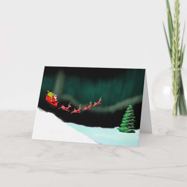 Cartes Pour Fêtes Annuelles Noël Aurora (Devant)