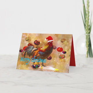Cartes Pour Fêtes Annuelles Noël aux amateurs de poulet