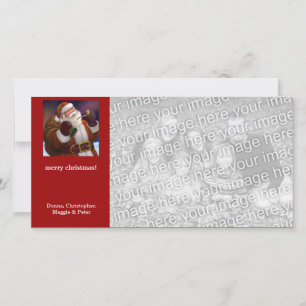 Cartes Pour Fêtes Annuelles Noël aux aurores boréales de père Noël