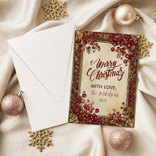 Cartes Pour Fêtes Annuelles Noël aux baies rouges victoriennes