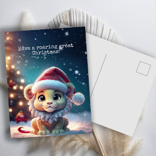 Cartes Pour Fêtes Annuelles Noël aux choux de Père Noël de Lion