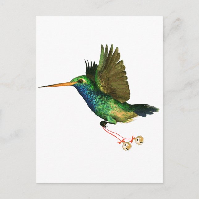 Cartes Pour Fêtes Annuelles Noël aux colibris (Devant)