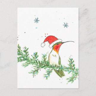 Cartes Pour Fêtes Annuelles Noël aux colibris