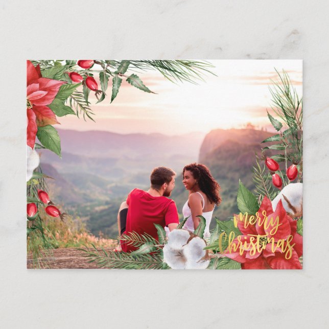 Cartes Pour Fêtes Annuelles Noël avec votre propre photo (Devant)