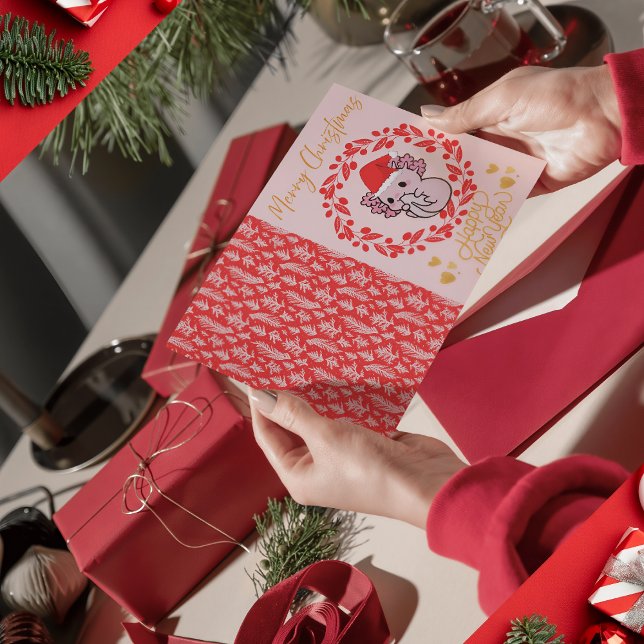 Cartes Pour Fêtes Annuelles Noël axolotl (Créateur téléchargé)