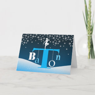 Cartes Pour Fêtes Annuelles Noël, Baton Twirling, Baton Letter Tree Art