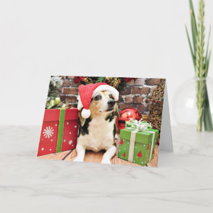 Cartes Pour Fêtes Annuelles Noël - beagle - Bailey