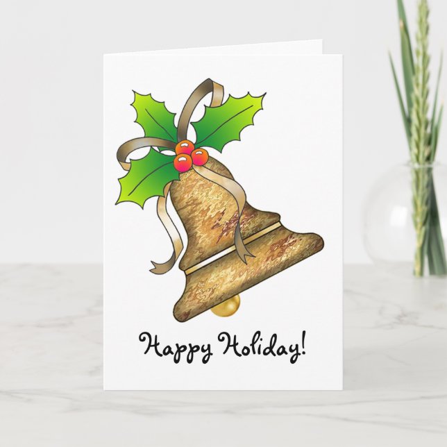 Cartes Pour Fêtes Annuelles Noël Bell - 24 (Devant)