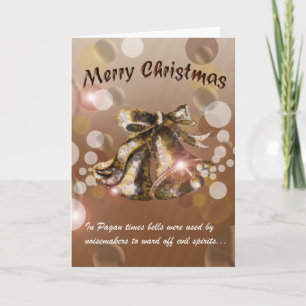 Cartes Pour Fêtes Annuelles Noël Bell (brun)