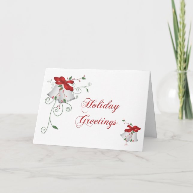Cartes Pour Fêtes Annuelles Noël Bells (Devant)