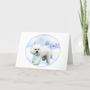 Cartes Pour Fêtes Annuelles Noel Bichon Frise
